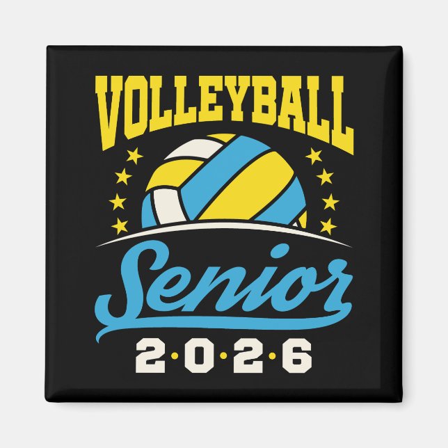 Volleyball Senior 2026  Magnet (Front)