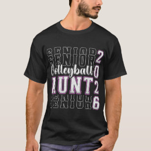 Volleyball Senior Aunt Of A Senior Volleyball  T-Shirt