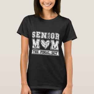 Volleyball Senior Mom Class 2026 Graphic Art T-Shirt