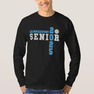 Volleyball Senior Night Volleyball Senior 2025 Gra T-Shirt