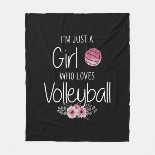 Volleyball Shirt For Girls Teens Women Cute Fleece Blanket