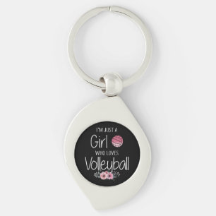 Volleyball Shirt For Girls Teens Women Cute Key Ring