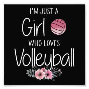 Volleyball Shirt For Girls Teens Women Cute Photo Print