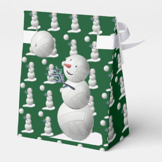 Volleyball Snowman Christmas Favour Box
