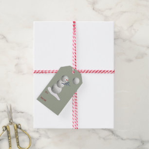 Volleyball Snowman Christmas Gift Tags