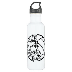volleyball sports fan word art 710 ml water bottle