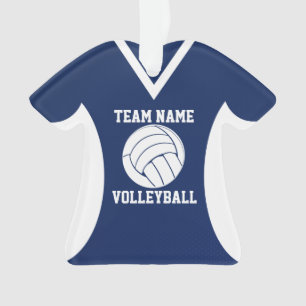 Volleyball Sports Jersey Blue Ornament
