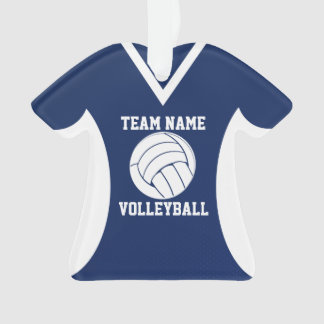 Volleyball Sports Jersey Blue Ornament