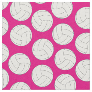 Volleyball Sports Pink Fabric
