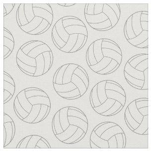 Volleyball Sports White Fabric