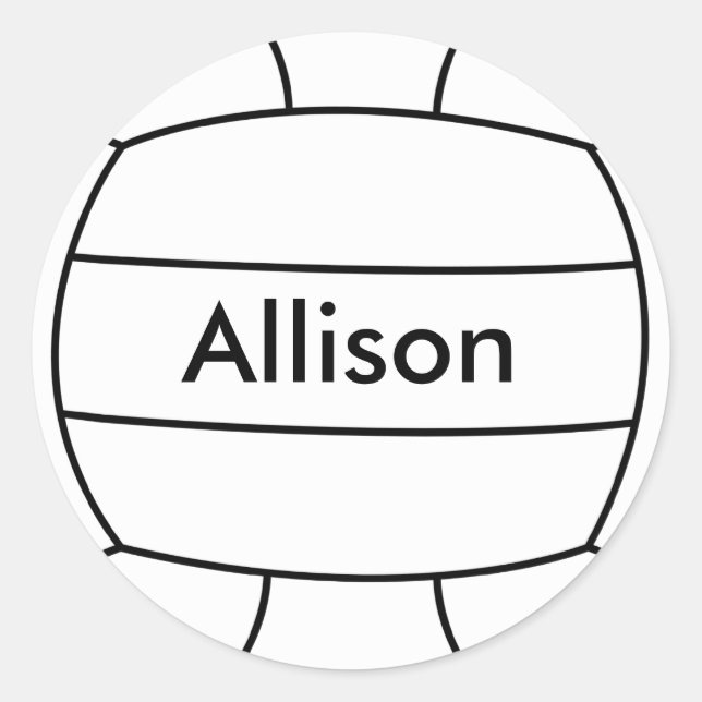 Volleyball Sticker (Front)