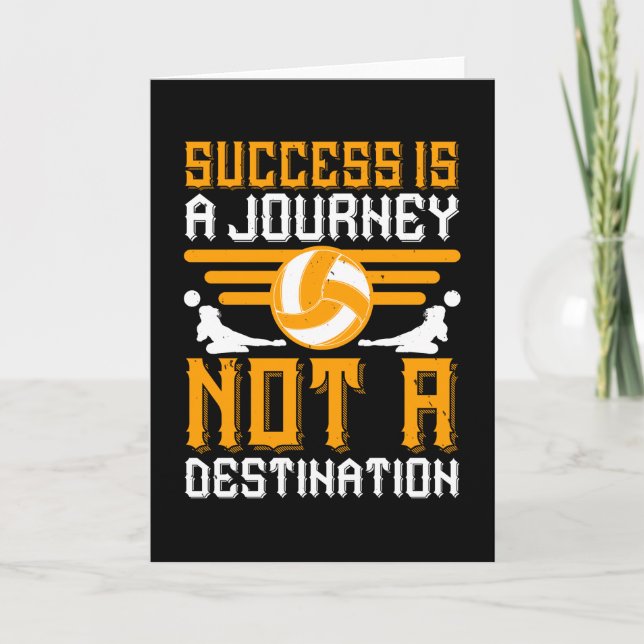 Volleyball - Success Is A Journey Card (Front)