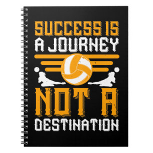 Volleyball - Success Is A Journey Notebook