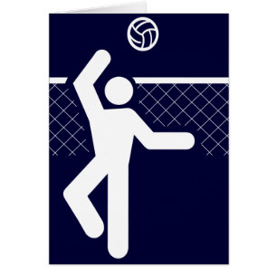 Volleyball Symbol Card