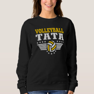Volleyball Tata Retro Volleyball Father Player Sweatshirt