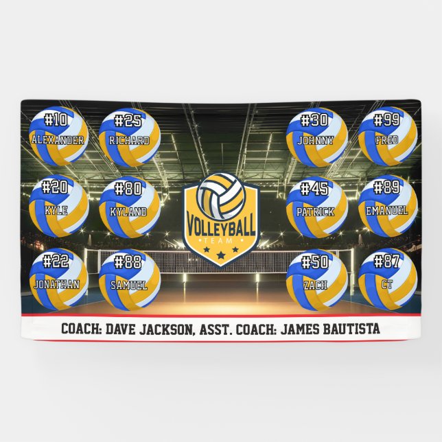 Volleyball Team Banner (Horizontal)