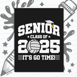 Volleyball Team Class 2025 Graduation Senior 2025 Card
