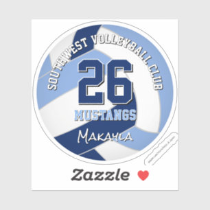 volleyball team colours kids navy light blue