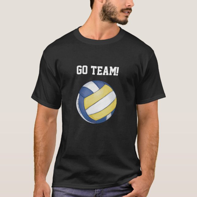 Volleyball Team Name and Number T-Shirt (Front)