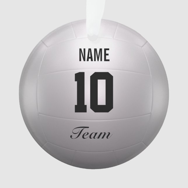 Volleyball Team Ornament (Front)