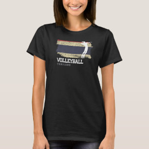 Volleyball Thailand Flag Girls Volleyball Women T-Shirt