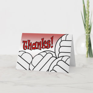 Volleyball - Thank You! Thank You Card
