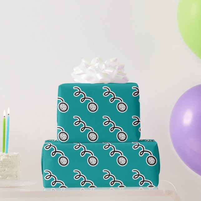 Volleyball theme wrapping paper (Party Gifts)