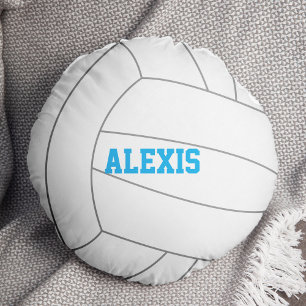 Volleyball Themed Round Cushion