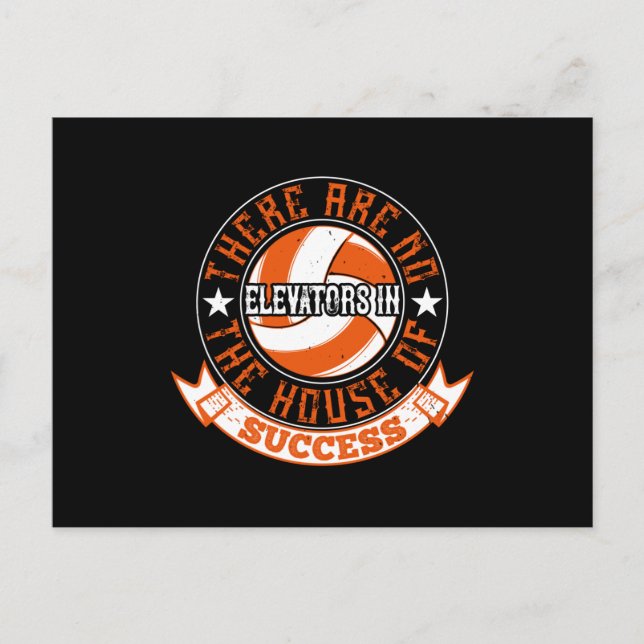 Volleyball - There Are No Elevators Postcard (Front)