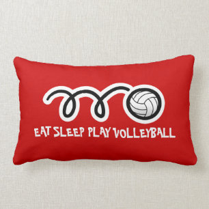 Volleyball throw pillow design