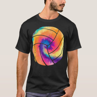 Volleyball Tie Dye Coloured  T-Shirt