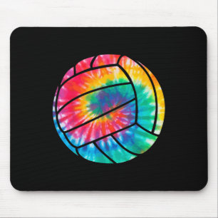 Volleyball Tie Dye Hippie Beach Volleyball Player Mouse Pad