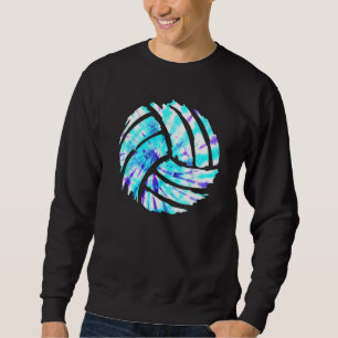 Volleyball Tie Dye Look Blue Purple Perfect Boys o Sweatshirt