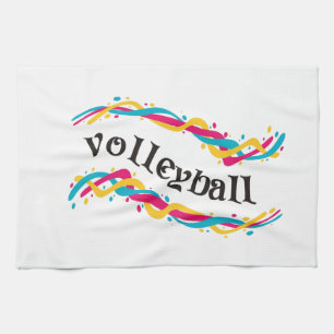 Volleyball Twists Tea Towel