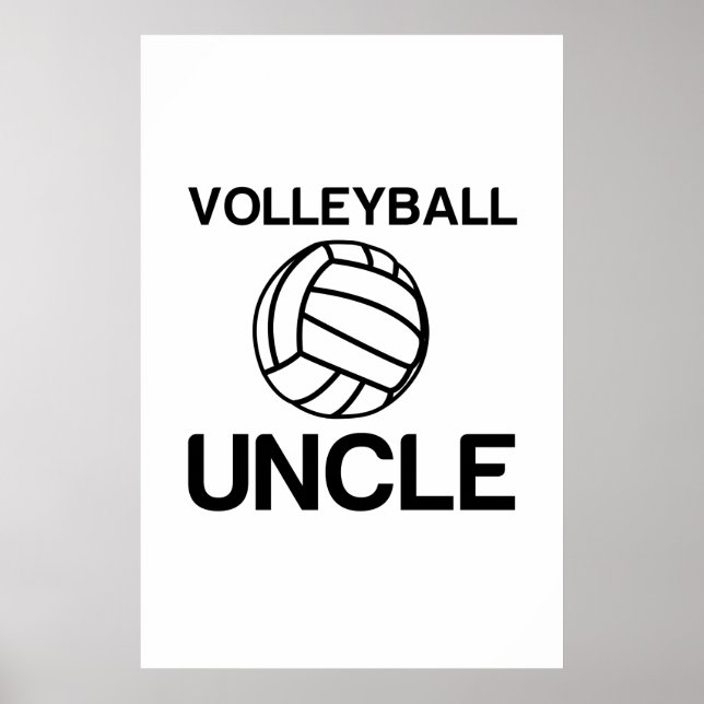 VOLLEYBALL UNCLE POSTER (Front)