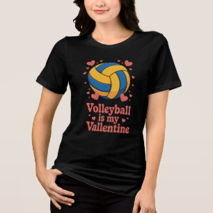 Volleyball Valentine's Day Shirt Design
