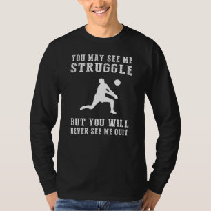 Volleyball Verve: Spike through Struggles with thi T-Shirt