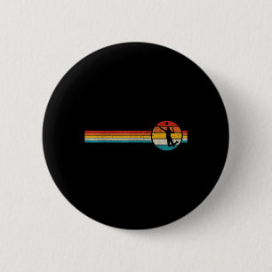 Volleyball Vintage Retro Sports Volleyball Player 6 Cm Round Badge
