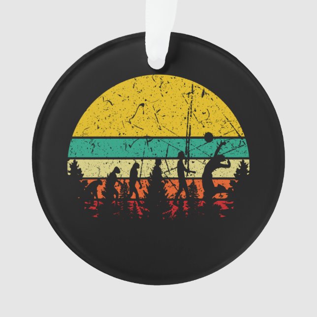 Volleyball - Volleyball Player Evolution Ornament (Front)