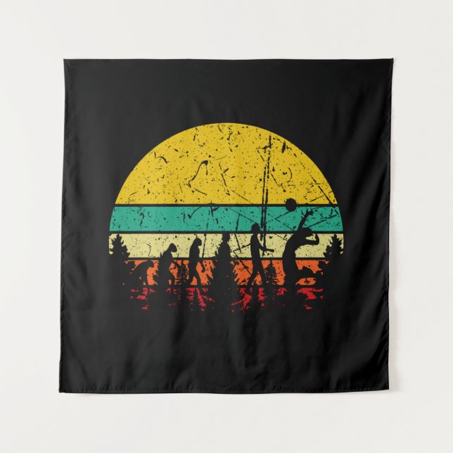 Volleyball - Volleyball Player Evolution Tapestry (Front)
