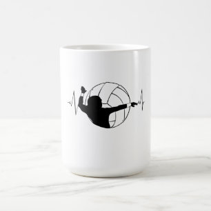 Volleyball - Volleyball Player Heartbeat Coffee Mug