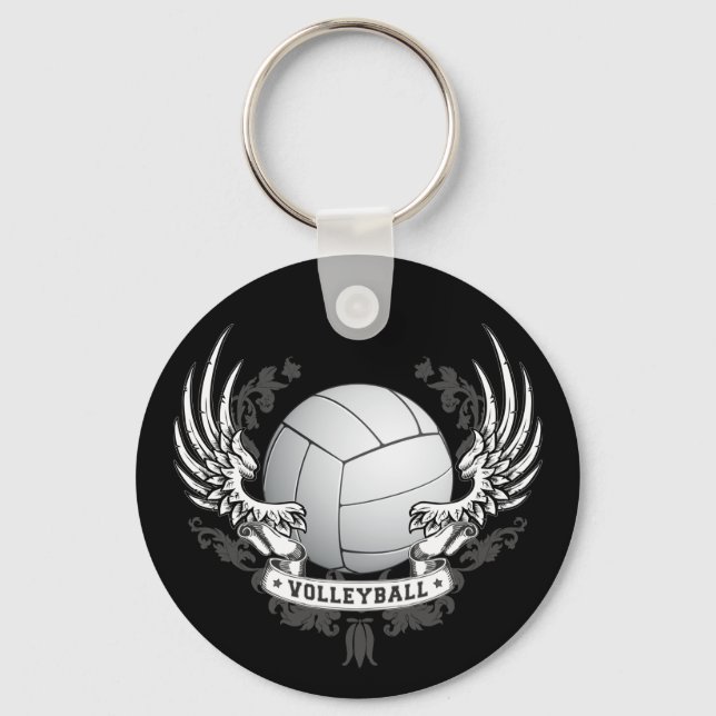 Volleyball Wings Keychain (Front)