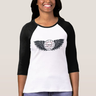 Volleyball Wings Raglan T-Shirt
