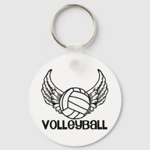 Volleyball with Wings Key Ring