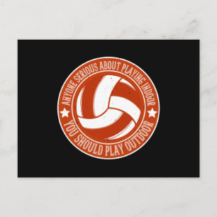 Volleyball - You Should Play Outdoor Postcard