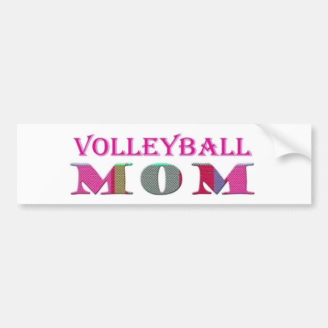 VolleyballMom Bumper Sticker (Front)