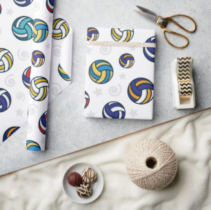 Volleyballs wrapping paper