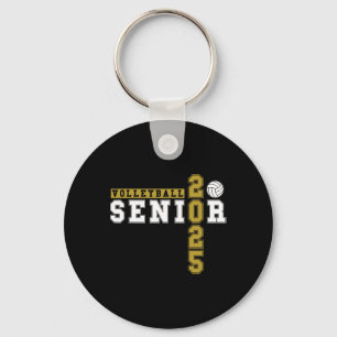 Volleybyll Senior Night Volleybyll Senior 2025 Gra Key Ring
