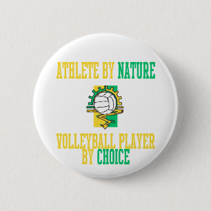 VolleyChick Athlete by Nature 6 Cm Round Badge