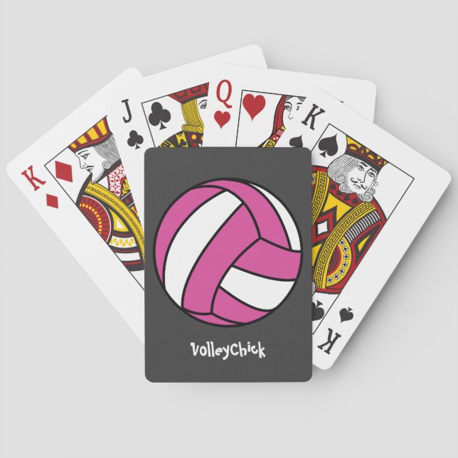 VolleyChick (customisable) Playing Cards (Back)
